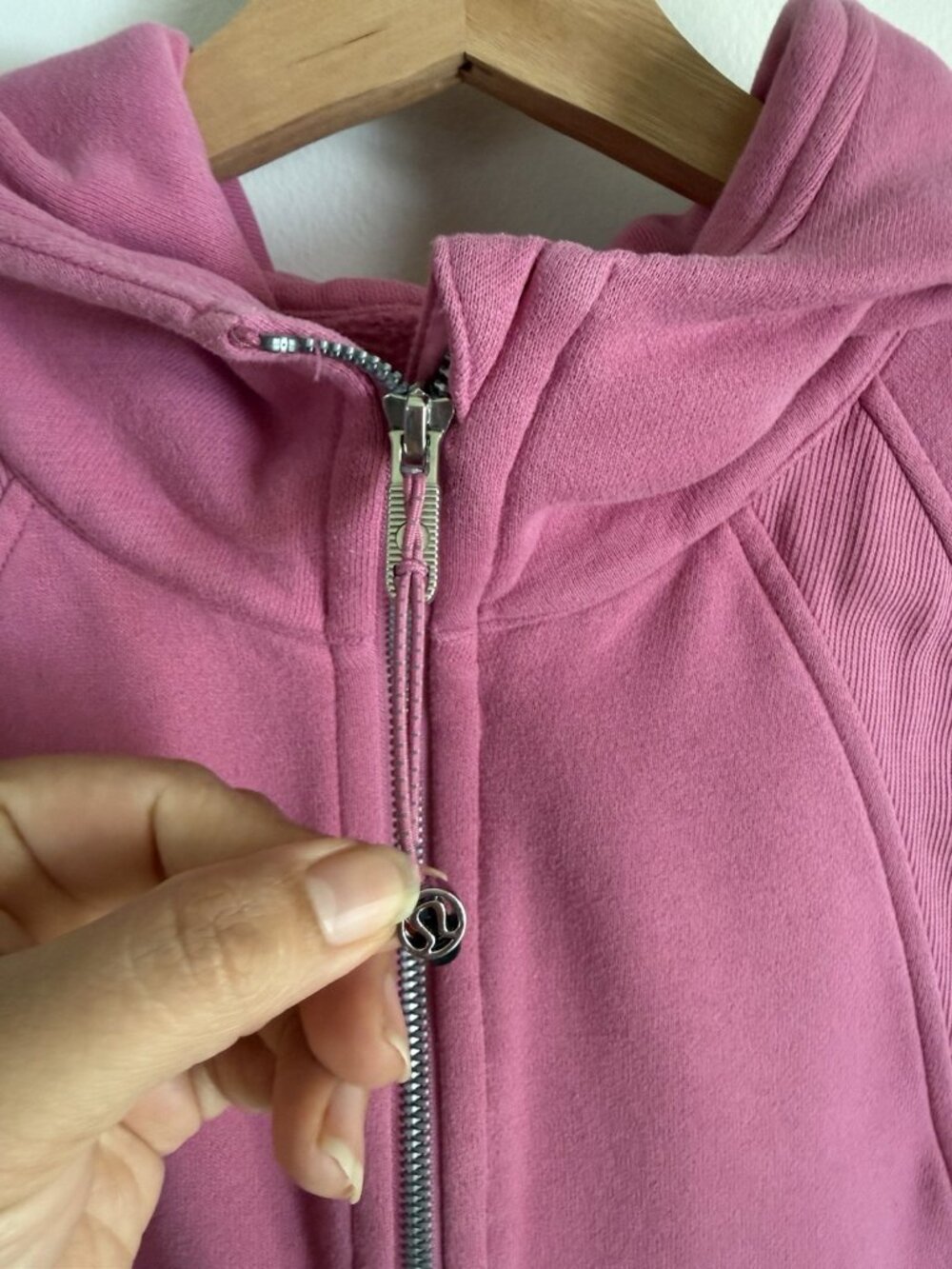 Lululemon Scuba Oversized Half Zip Hoodie Pink Casual Pilates Loungewear XS/S - Picture 7 of 8